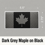 Canada Flag Vinyl Decal, Carbon Fiber