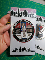 Los Angeles County Seal Sticker Set – 2 Waterproof Vinyl Decals