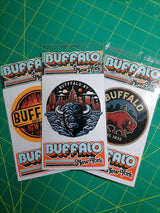 Buffalo New York Sticker Set – 2 Waterproof Retro Vinyl Decals