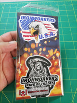 American Ironworker Sticker Pack – 20+ Waterproof Vinyl Stickers