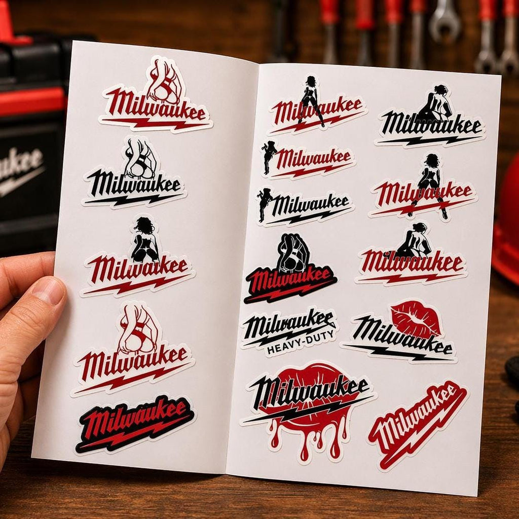 Heavy-Duty Tool Sticker Pack – 30+ Waterproof Vinyl Stickers