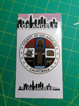 Los Angeles County Seal Sticker Set – 2 Waterproof Vinyl Decals