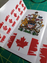 Canada Flag Sticker Pack – 30 Waterproof Vinyl Stickers
