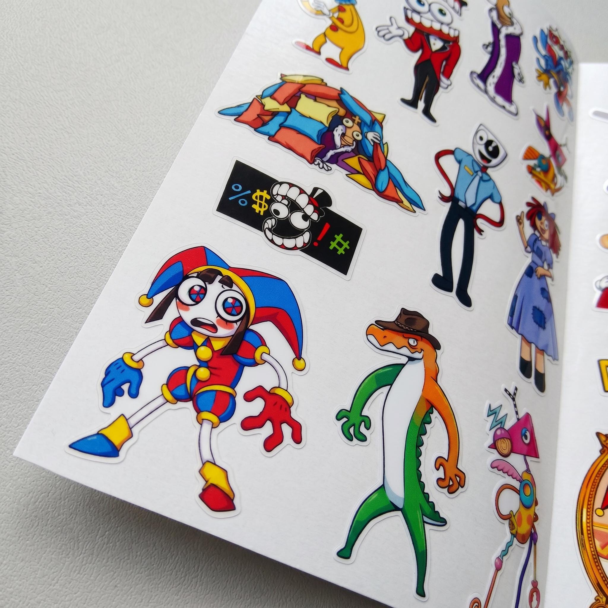 Digital Circus Sticker Pack – 25+ Colorful Vinyl Stickers