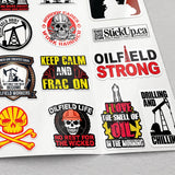 Oilfield Worker Sticker Pack – 30 Waterproof Vinyl Stickers