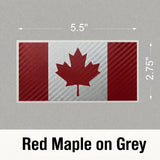 Canada Flag Carbon Fiber Decal – 7 Color Options