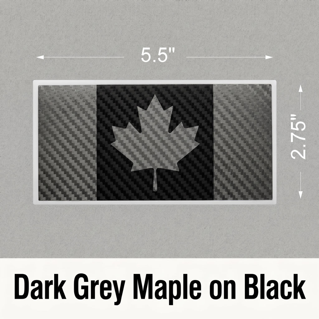 Canada Flag Carbon Fiber Decal – 7 Color Options