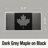 Canada Flag Carbon Fiber Decal – 7 Color Options