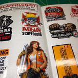 Canadian Scaffolder Sticker Pack – 30+ Waterproof Construction Stickers