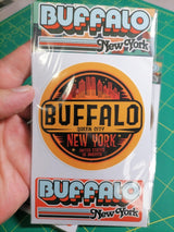 Buffalo New York Sticker Set – 2 Waterproof Retro Vinyl Decals