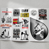 Oilfield Worker Sticker Pack – 30 Waterproof Vinyl Stickers