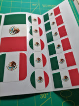 Mexico Flag Sticker Pack – 30 Waterproof Vinyl Stickers