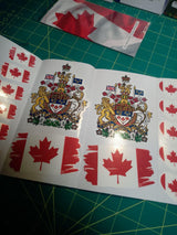 Canada Flag Sticker Pack – 30 Waterproof Vinyl Stickers