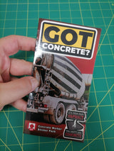 Concrete Worker Sticker Pack – 20+ Waterproof Vinyl Stickers