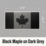 Canada Flag Carbon Fiber Decal – 7 Color Options