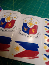 Philippines Flag Sticker Pack – 30 Waterproof Vinyl Stickers