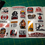 Canadian Scaffolder Sticker Pack – 30+ Waterproof Construction Stickers