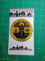 Los Angeles County Seal Sticker Set – 2 Waterproof Vinyl Decals