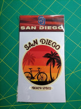San Diego Vinyl Sticker – 4 Beach and Surf Designs