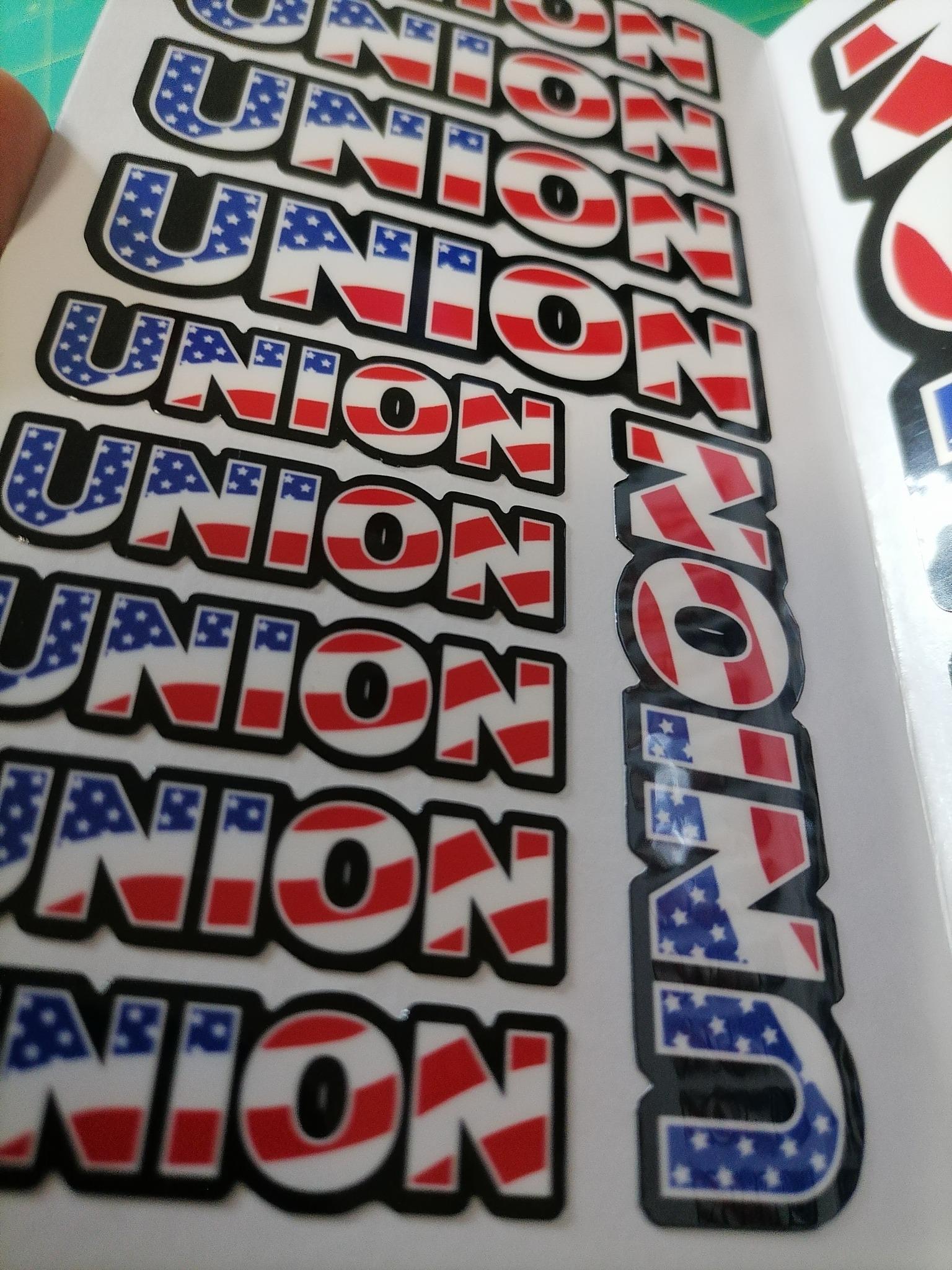 Union Hard Hat Sticker Pack – 24 Waterproof Vinyl Stickers