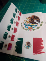 Mexico Flag Sticker Pack – 30 Waterproof Vinyl Stickers