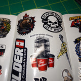 Canadian Scaffolder Sticker Pack – 30+ Waterproof Construction Stickers