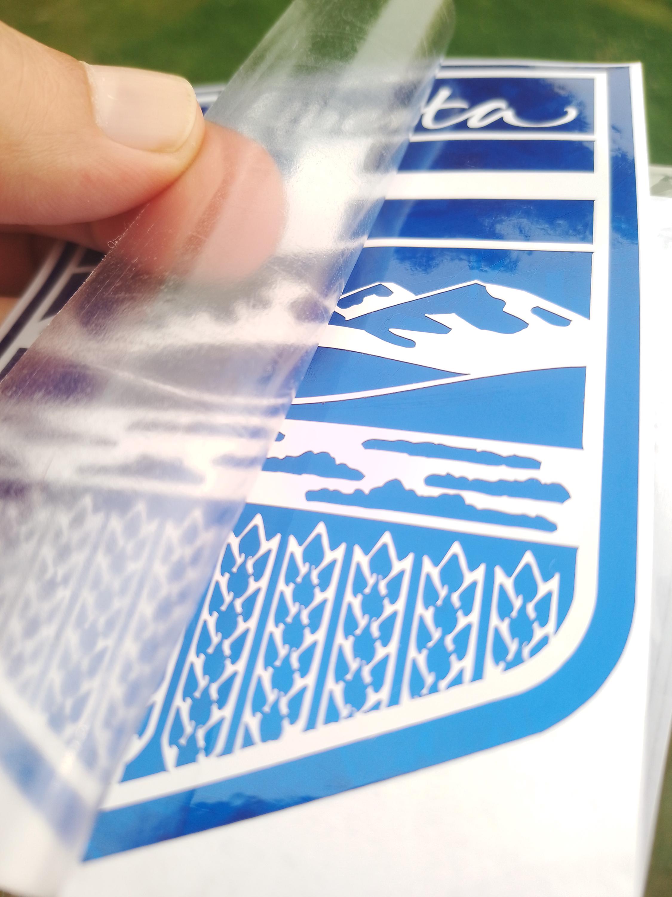Alberta Crest Decal – Forged Carbon Fiber Vinyl Sticker