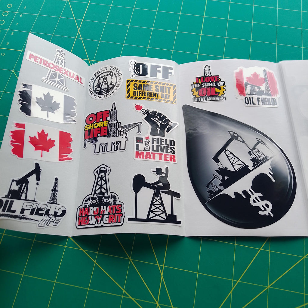 Oilfield Worker Sticker Pack – 30+ Waterproof Vinyl Stickers