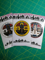 Los Angeles County Seal Sticker Set – 2 Waterproof Vinyl Decals