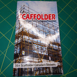 Canadian Scaffolder Sticker Pack – 30+ Waterproof Construction Stickers