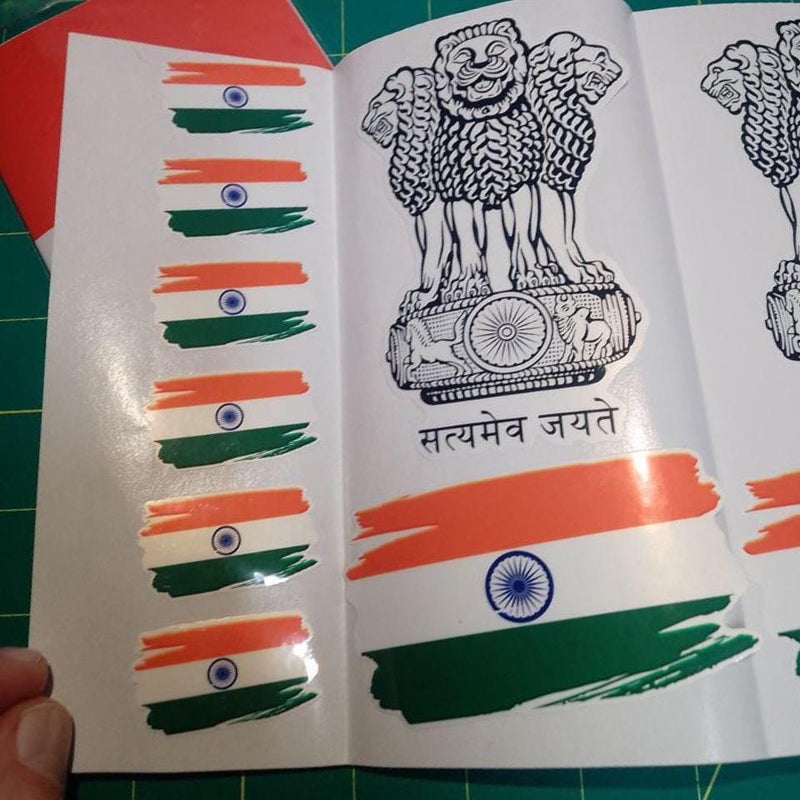 India Flag Vinyl Sticker – Waterproof Travel Decal