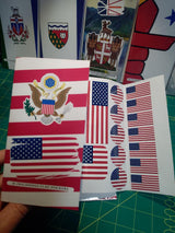 USA Flag Sticker Pack – 30 Waterproof American Vinyl Stickers