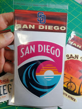 San Diego Vinyl Sticker – 4 Beach and Surf Designs