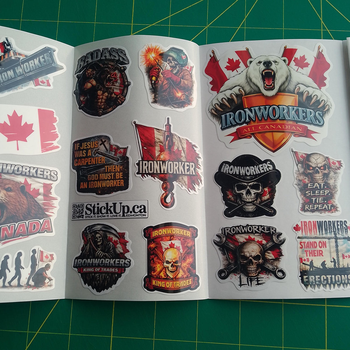 Canadian Ironworker Sticker Pack – 30+ Waterproof Vinyl Stickers
