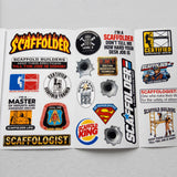 Scaffolder Sticker Pack – 30+ Waterproof Vinyl Stickers