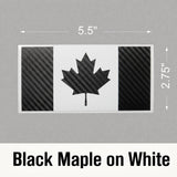 Canada Flag Carbon Fiber Decal – 7 Color Options
