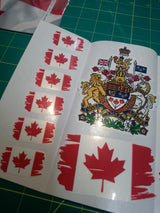 Canada Flag Sticker Pack – 30 Waterproof Vinyl Stickers