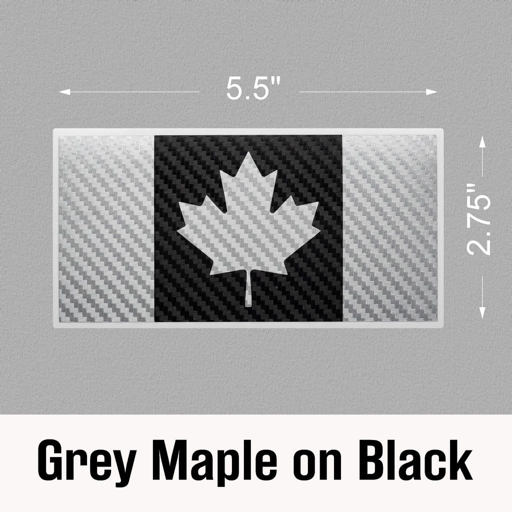 Canada Flag Carbon Fiber Decal – 7 Color Options