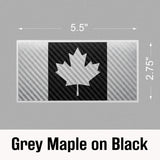 Canada Flag Carbon Fiber Decal – 7 Color Options