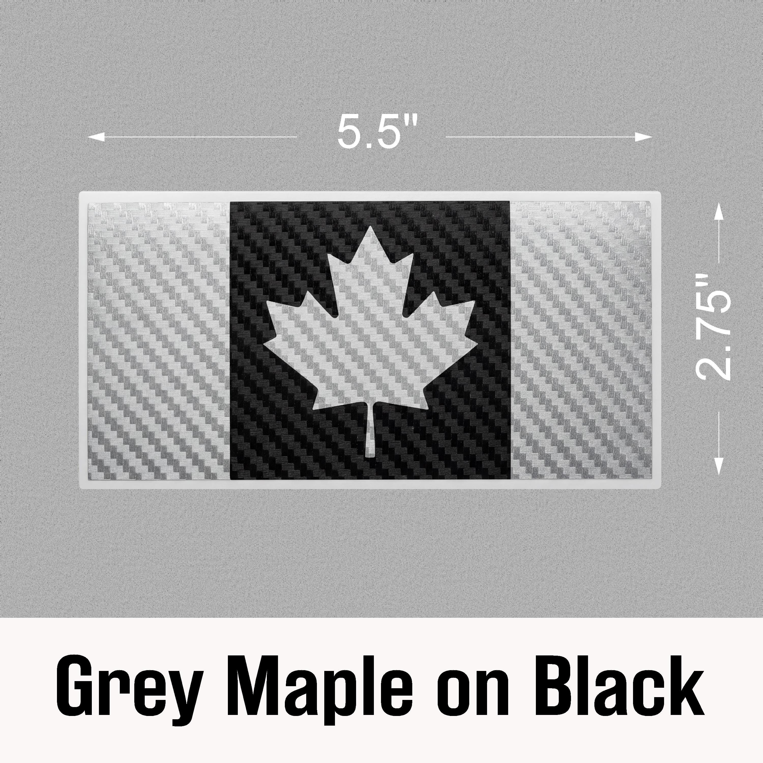 Canada Flag Carbon Fiber Decal – 7 Color Options