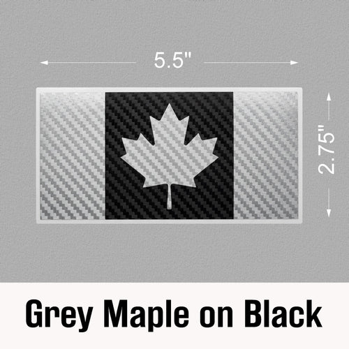 Canada Flag Carbon Fiber Decal – 7 Color Options