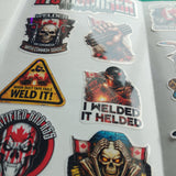 Canadian Ironworker Sticker Pack – 30+ Waterproof Vinyl Stickers
