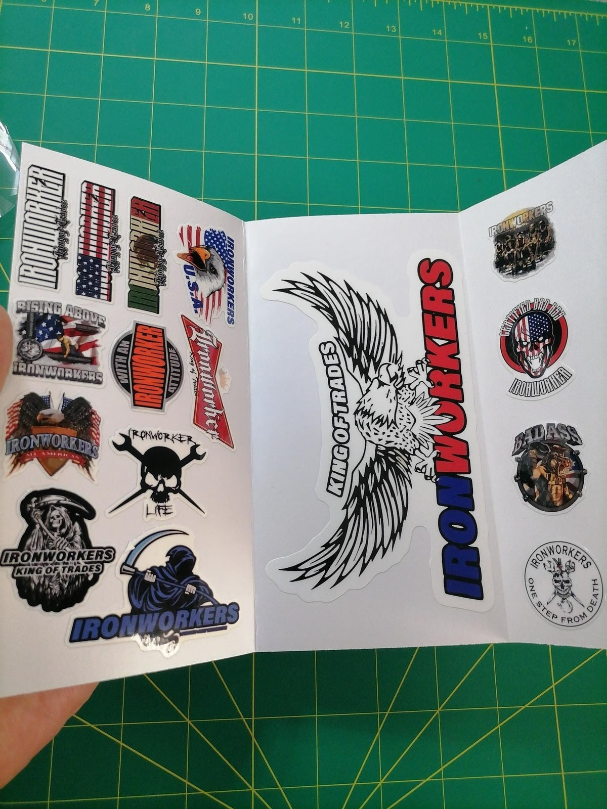 American Ironworker Sticker Pack – 20+ Waterproof Vinyl Stickers
