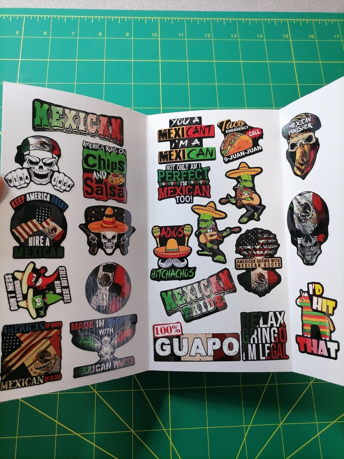 Funny Mexican Sticker Pack – 20+ Waterproof Vinyl Stickers