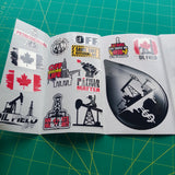 Canadian Oil Stickers Pack –Humor, Hard Hat & Toolboxes