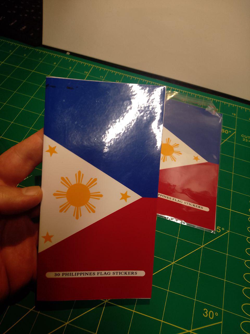 Philippines Flag Sticker Pack – 30 Waterproof Vinyl Stickers