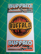 Buffalo New York Sticker Set – 2 Waterproof Retro Vinyl Decals