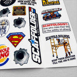 Scaffolder Sticker Pack – 30+ Waterproof Vinyl Stickers