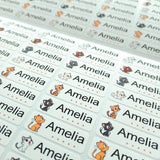 Personalized School Name Labels – Waterproof Vinyl Stickers