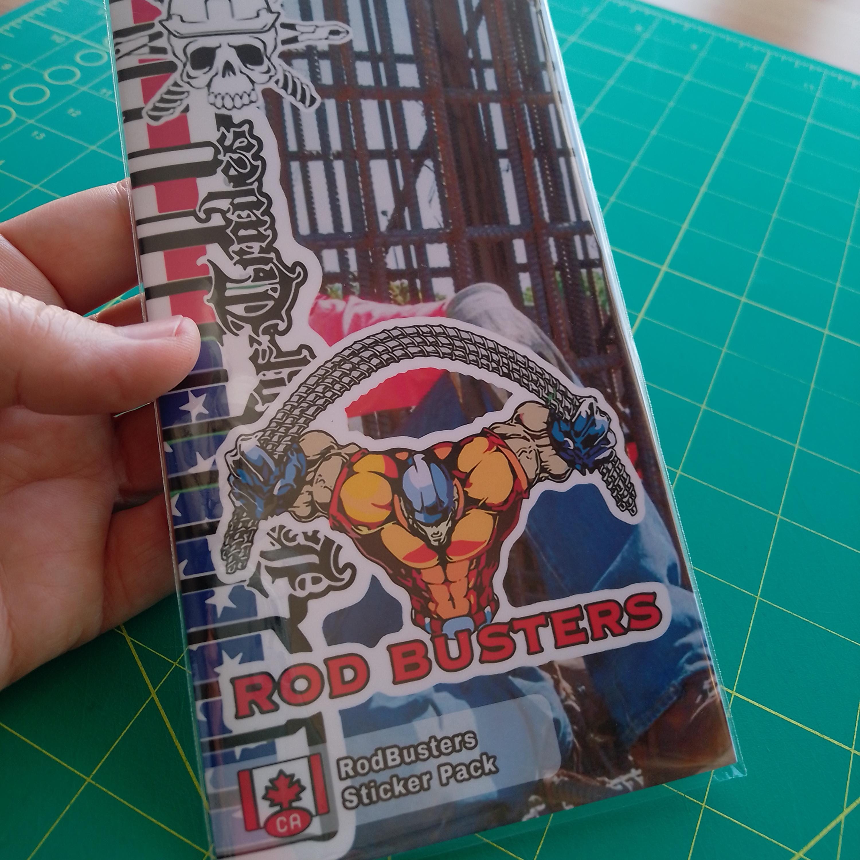 Rodbuster Sticker Pack – 20+ Waterproof Vinyl Stickers